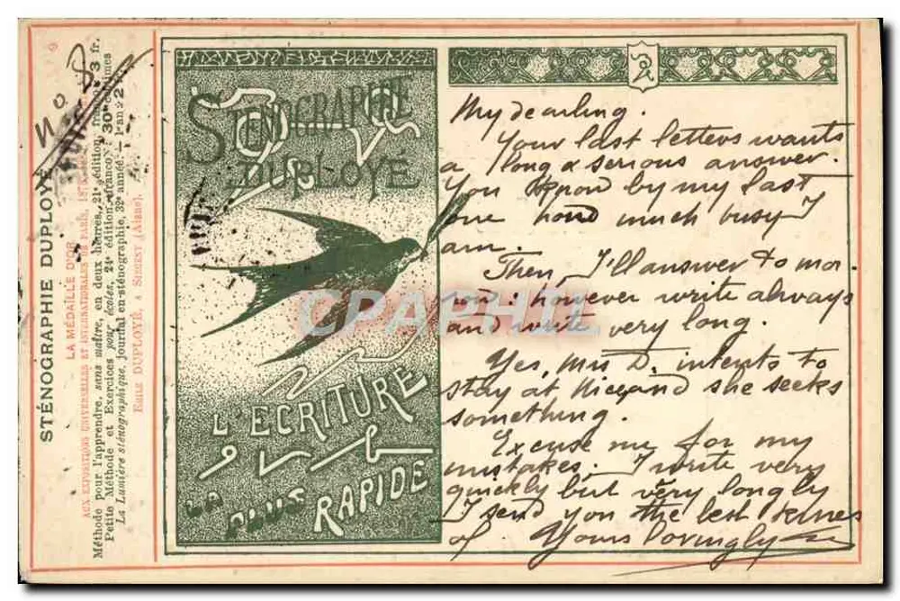 Duployé Stenography — Method for Learning — publisher Raule Duployé, no. 30 - Front