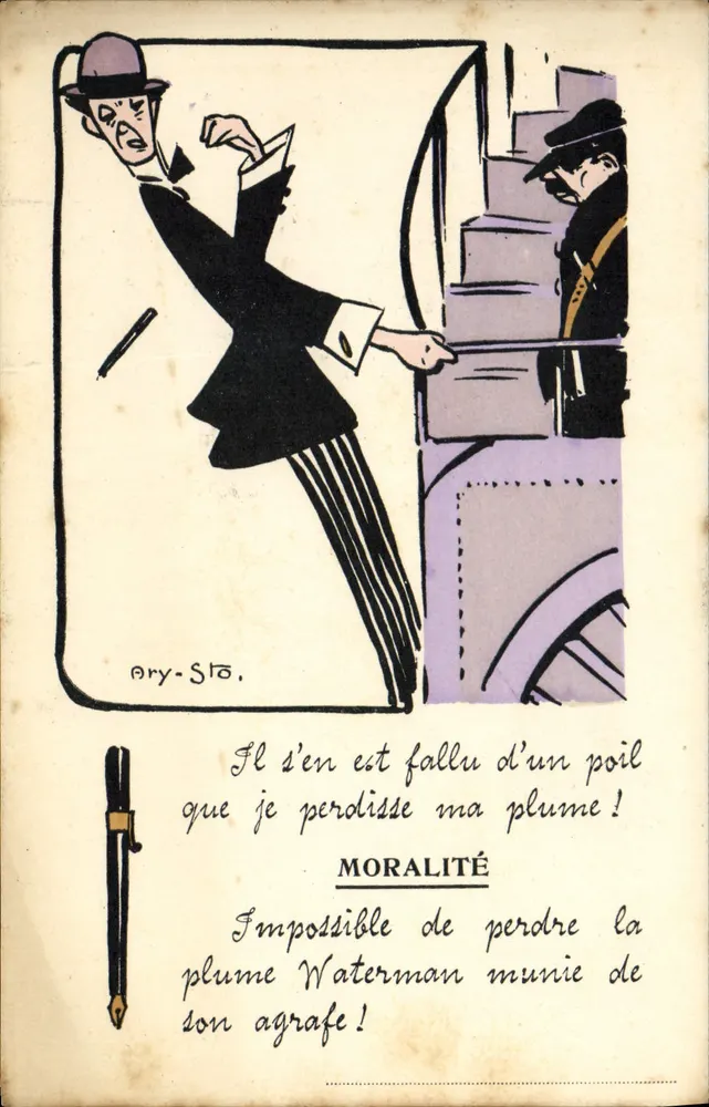 Moreel — Waterman pen — tekening van Ary-Slo - Voorkant