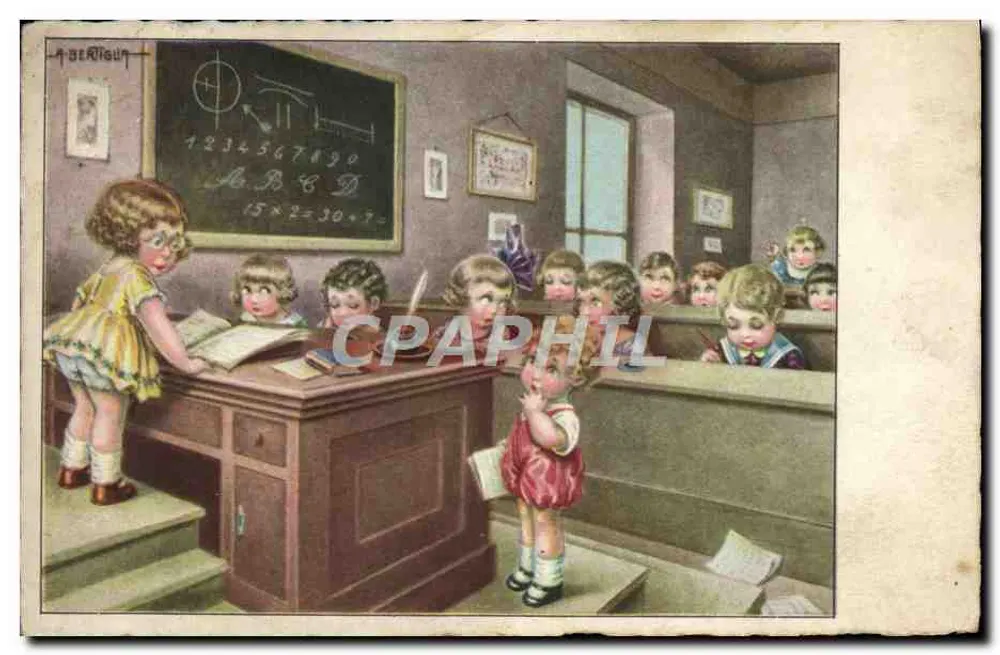 Schulklasse — Kinder im Unterricht — A. atisun - Vorderseite