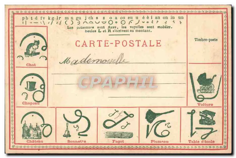 Stenography - Duployé — Duployé Method for Stenography — 10 copies, 15 cents - Back