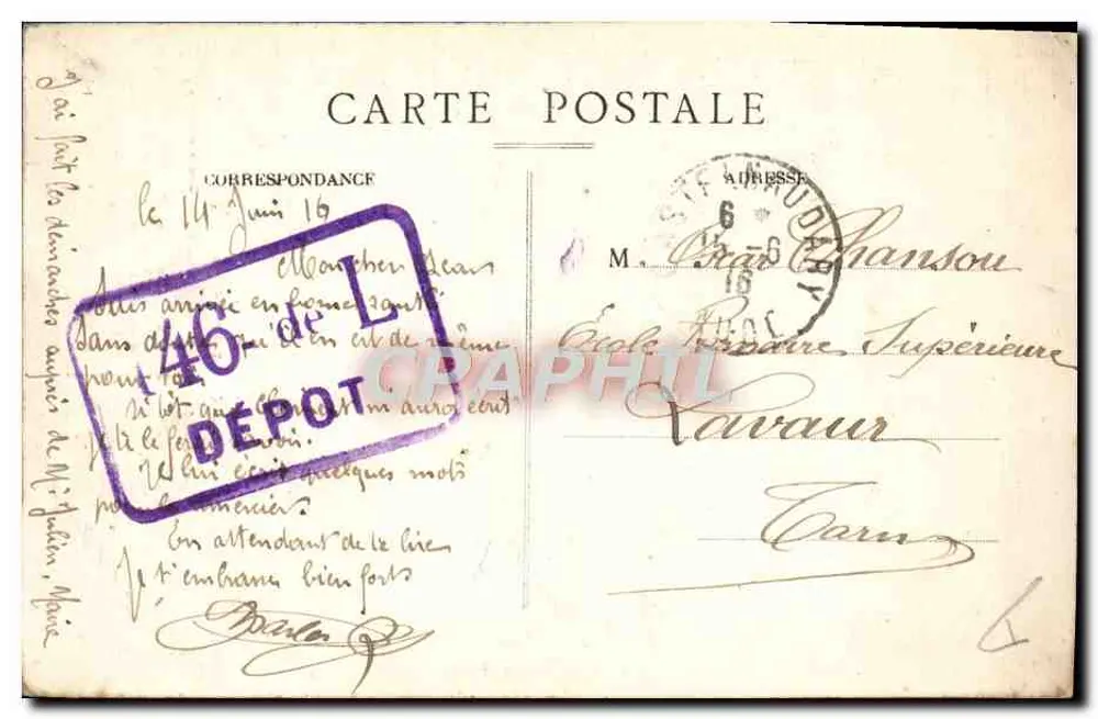 Cassoulet in Toulouse — Gesang der Poutièrs — Verlag Lireffel, Nr. 46 - Rückseite