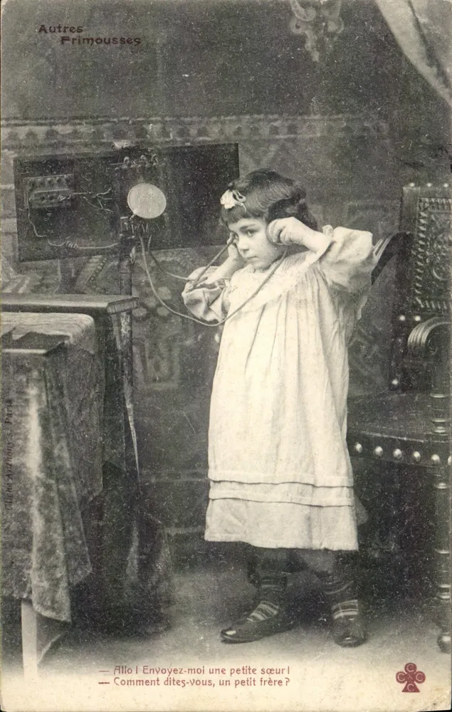 Kleine Mädchen am Telefon — Andere Primousses — Verlag: Andere Primousses, Nr. 34 - Vorderseite