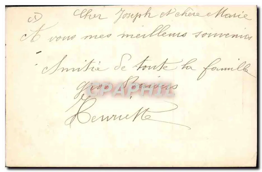 Porträt einer Frau — Grenoble — ROSTAING-BIÉCHY, photo. Cours Lafontaine, 8 - Grenoble - Rückseite