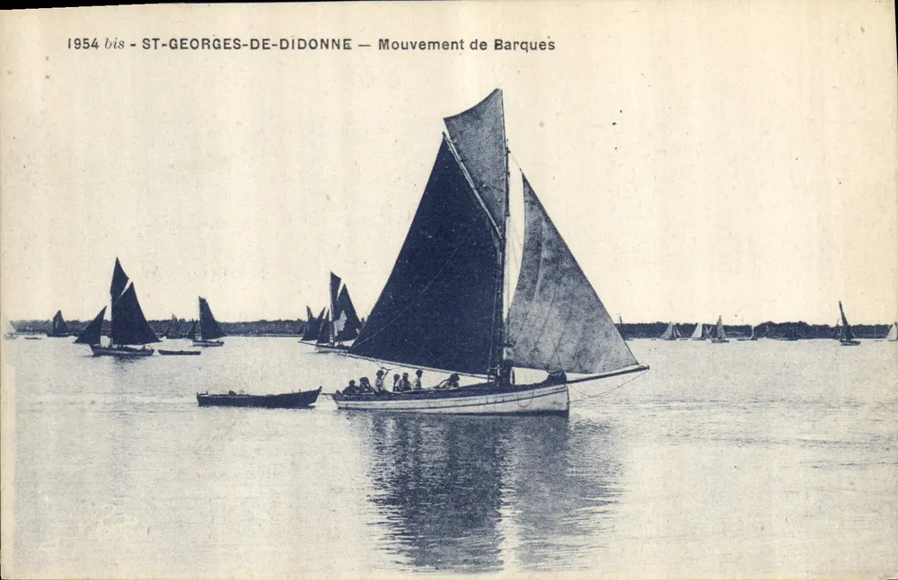 ST-GEORGES-DE-DIDONNE — Bewegung von Booten — 1954 bis - Vorderseite