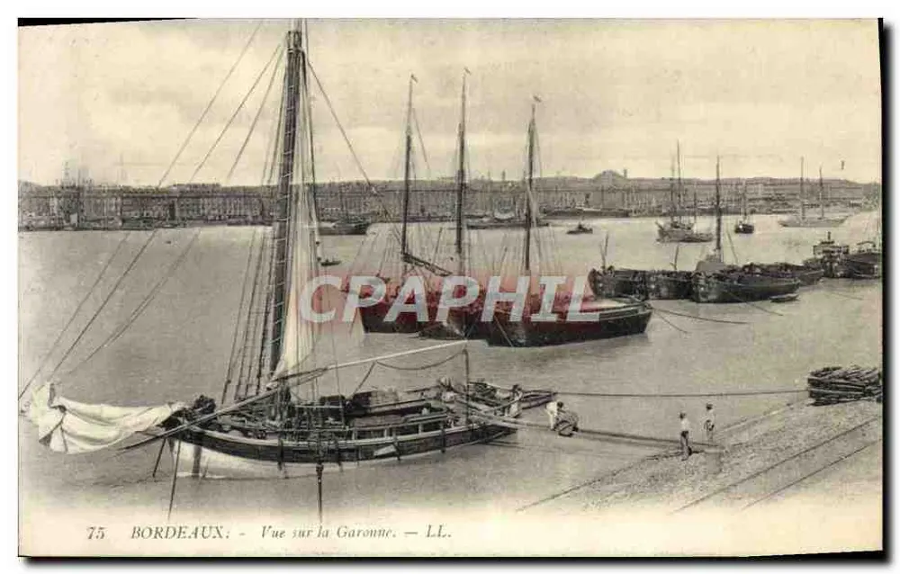Bordeaux — Blick auf die Garonne — LL. - Vorderseite