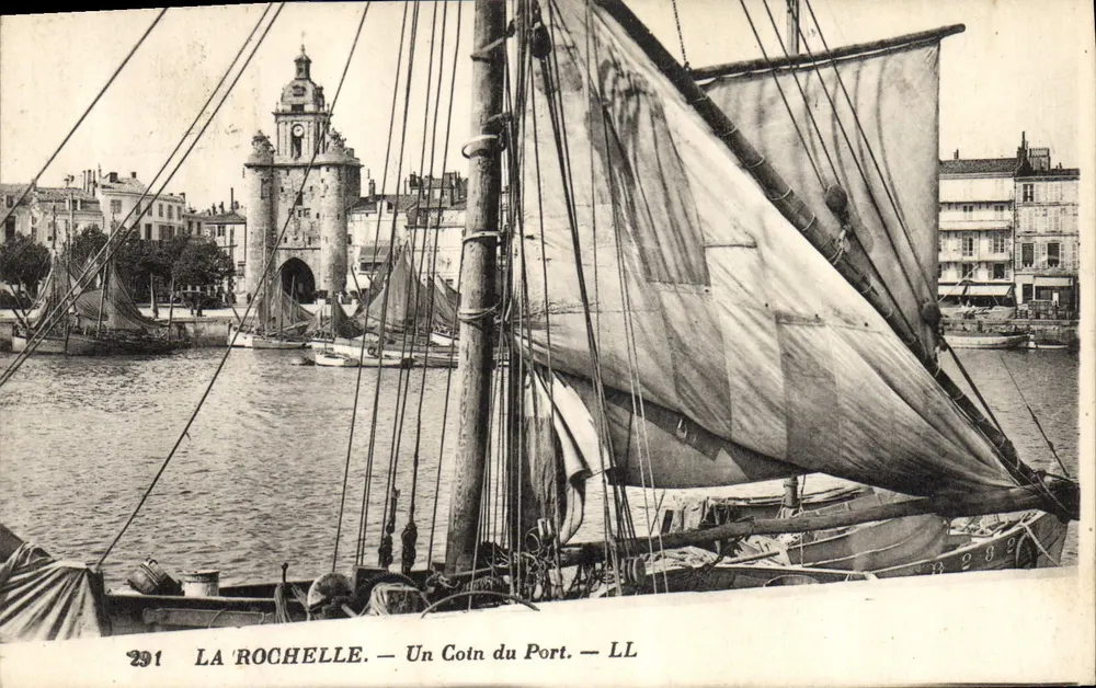 La Rochelle — Ein Eck des Hafens — LL - Vorderseite