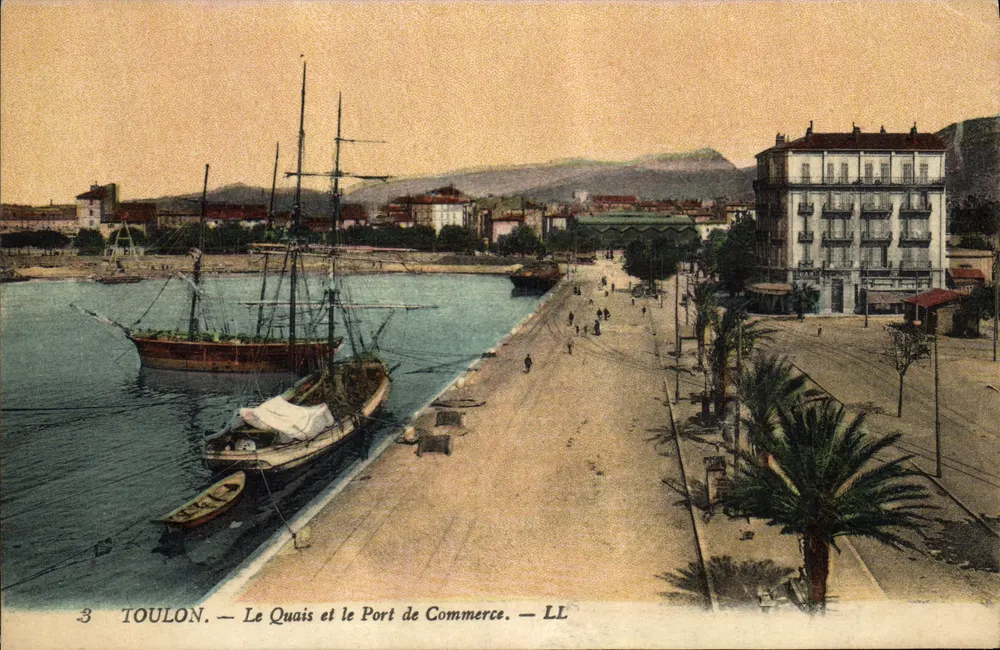 Toulon — Der Kai und der Hafen des Handels — LL - Vorderseite