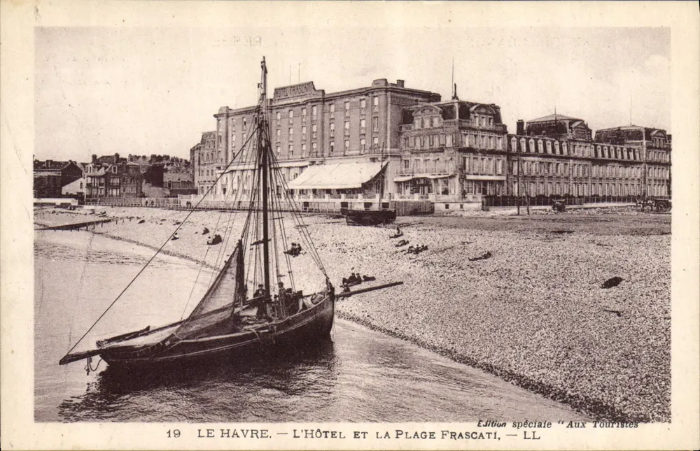 Le Havre — Das Hotel und die Frascati-Strandpromenade — Sonderausgabe 'Für Touristen' — LL - Vorderseite
