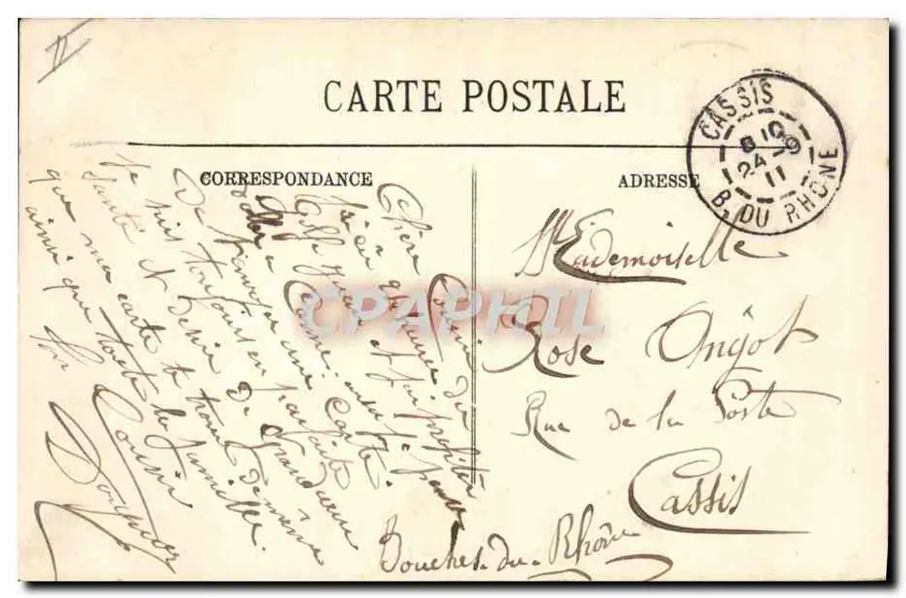 CANNES — Die Strände und der Mont Chevalier — LL. - Rückseite