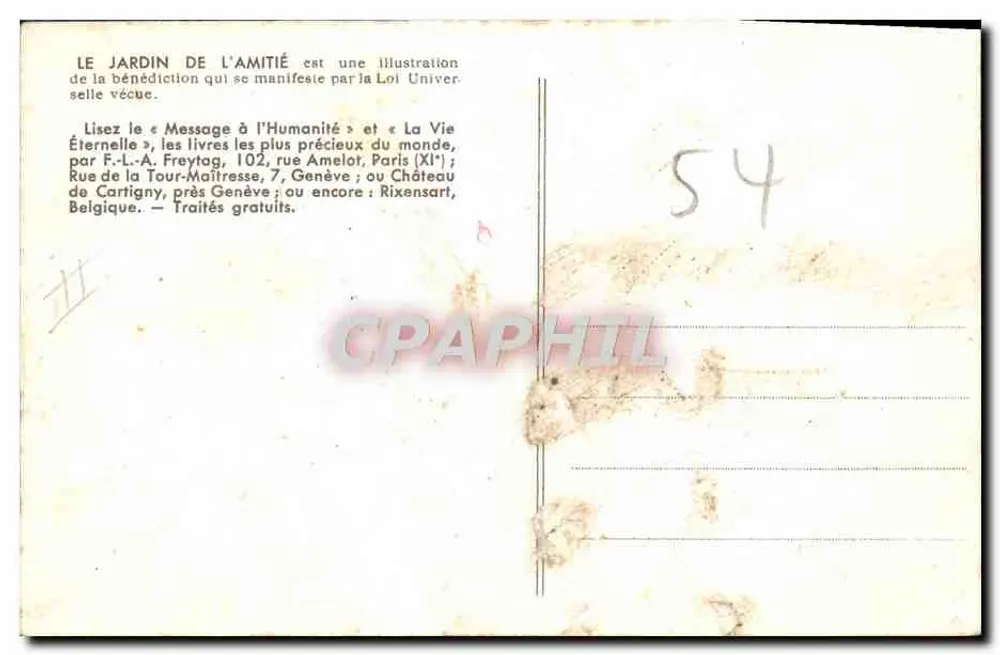 O Jardim da Amizade — 219 — Editor não identificado - Verso