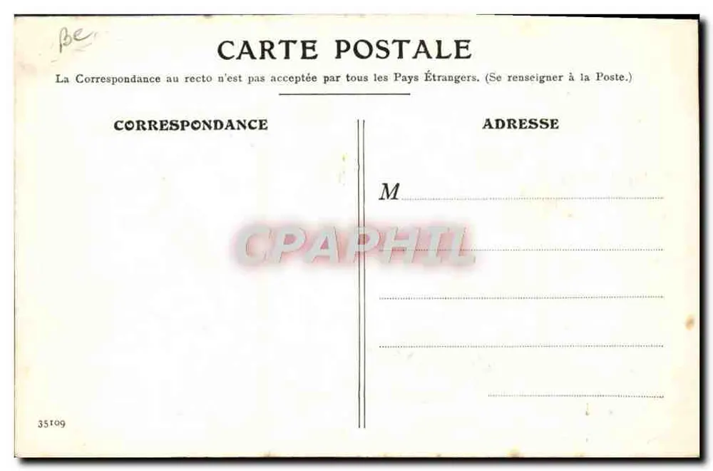 Werk zur Unterstützung von Kriegswaisen — Unter dem Schutz des Herrn Ministers für Handel, Industrie, Post und Telegraphie — Herr L. PASQUET, Generalsekretär — Herr L. VASSEUX, Delegierter Verwalter - Rückseite