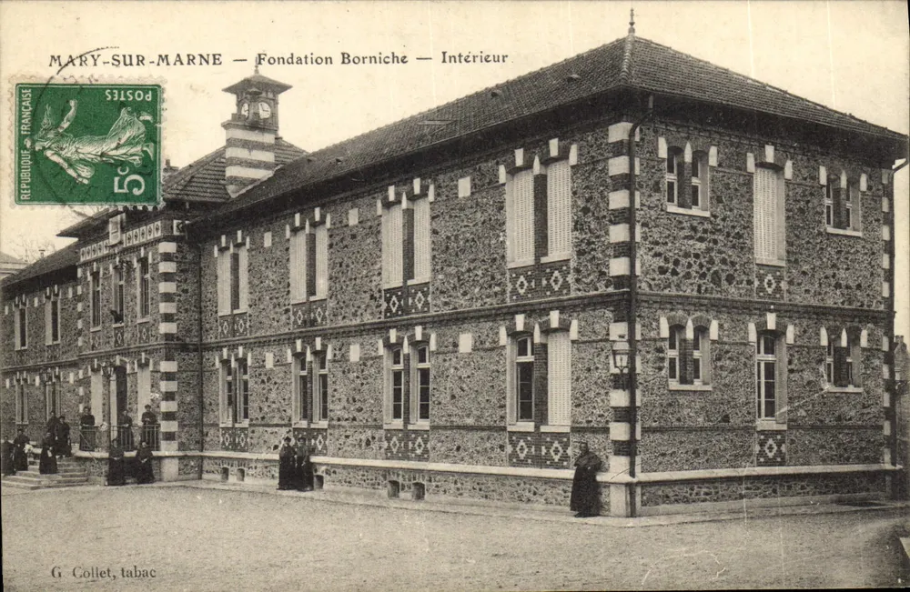 Mary-sur-Marne — Foundation Borniche — Innenraum — G. Collet, Tabakladen - Vorderseite