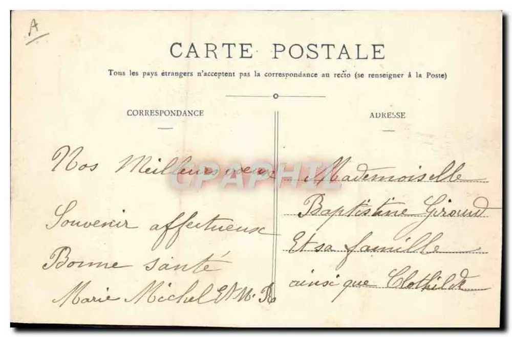 St-Cyr-sur-Mer (Var) — A Orfanato — Edição St-Cyr - Verso