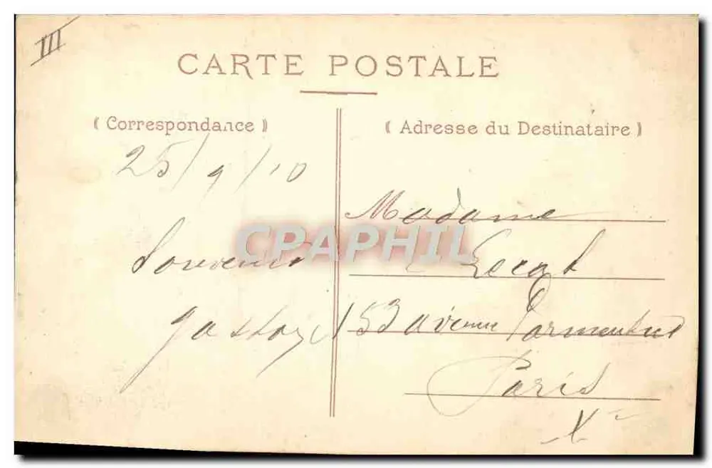 Val Notre-Dame — L'Orphelinat des Employés de Banque et de Bourse - Rückseite
