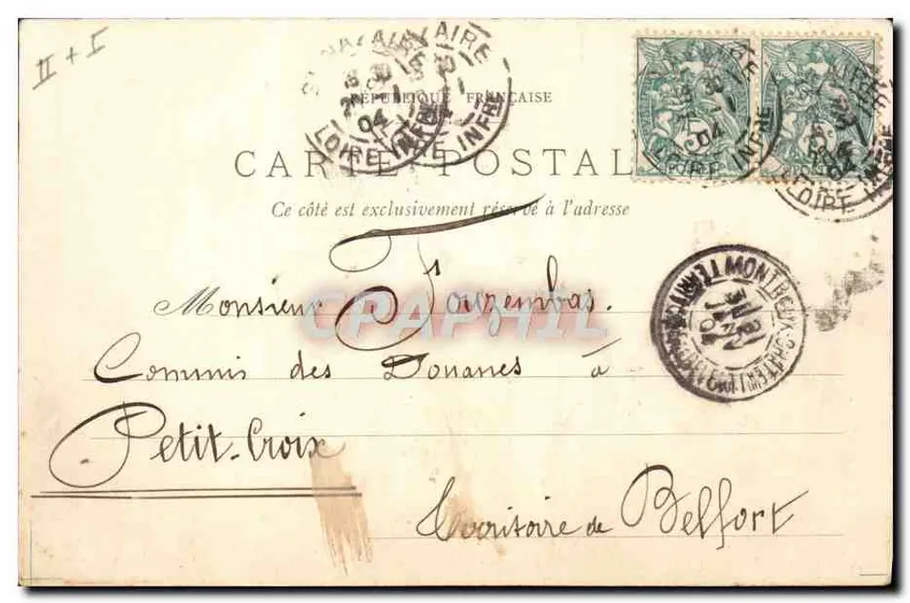 Banho militar — Pêche de Toulon — O Banho militar, editor não identificado - Verso