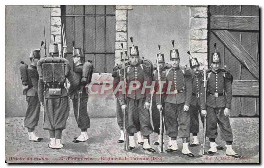 Turenne-Regiment (1866) — 37. Infanterieregiment — Geschichte der Uniform — Verlag A. Barbier, Sèvres - Vorderseite