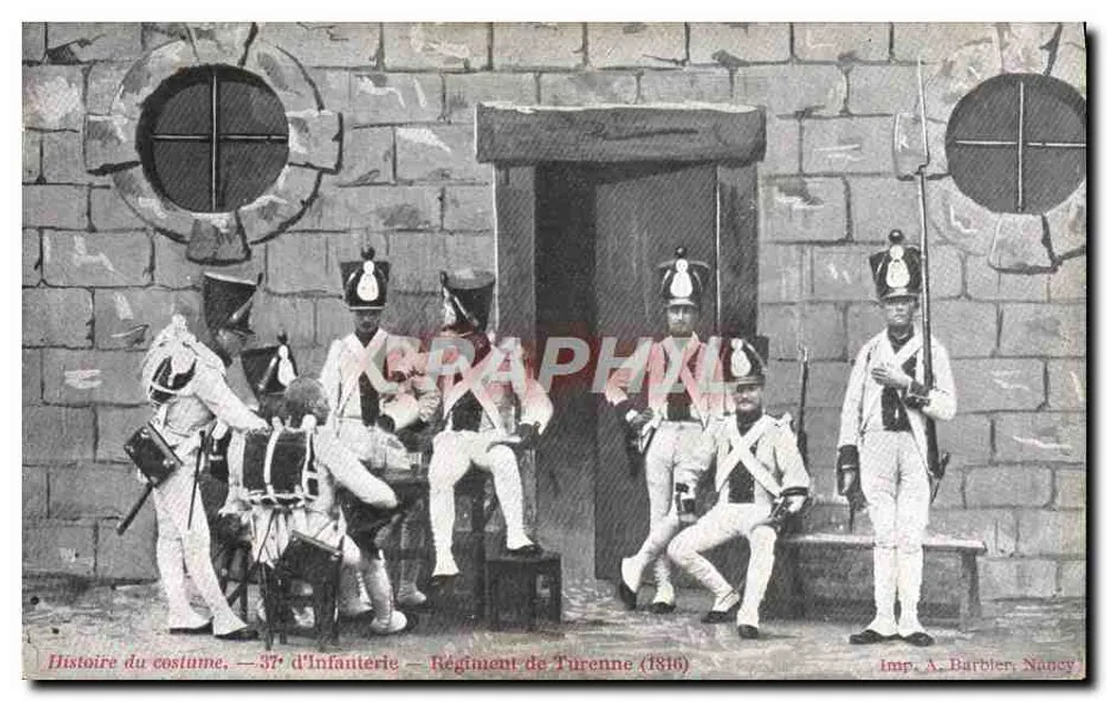 Infanterie — 37. Turenne-Regiment (1816) — Imp. A. Barbier, Nancy - Vorderseite