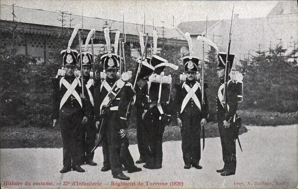 37. Infanterie — Regiment Turenne (1820) — Imp. A. Barbier, Nancy - Vorderseite