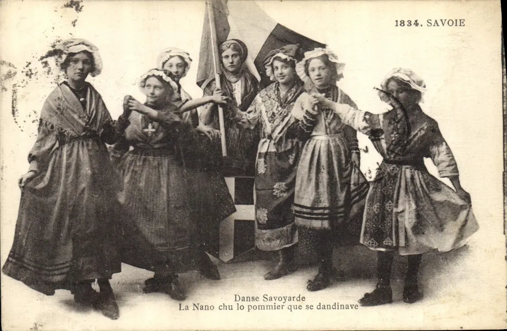 Dança Savoza — A Nano chu lo pommier que se dandinave — 1834. SAVOIE - Frente