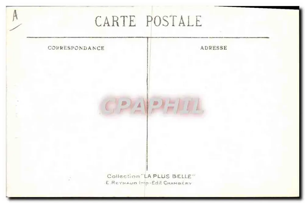 Trajes de Savoia (Tarentaise) — Série 43 — E. Reynaud, Chambéry - Verso