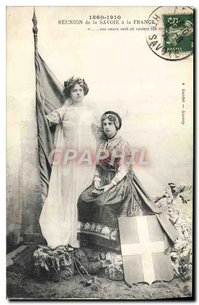 Einverleibung der Savoy in die Frankreich — 1860-1910 — Gardet - Annecy - Vorderseite