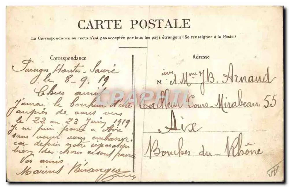 Trajes da Saboia — Bourg Saint-Maurice — Pithiviers, fotoditas Apaer - Verso