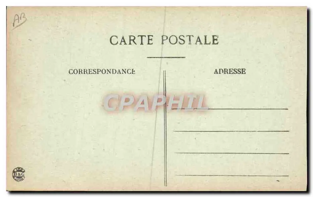 Kleidung der Savoie (Umgebung von Chambéry und Aix-les-Bains) — Frau im traditionellen Savoyard-Kleid, strickend — Verlag B&C, Nr. 78 - Rückseite