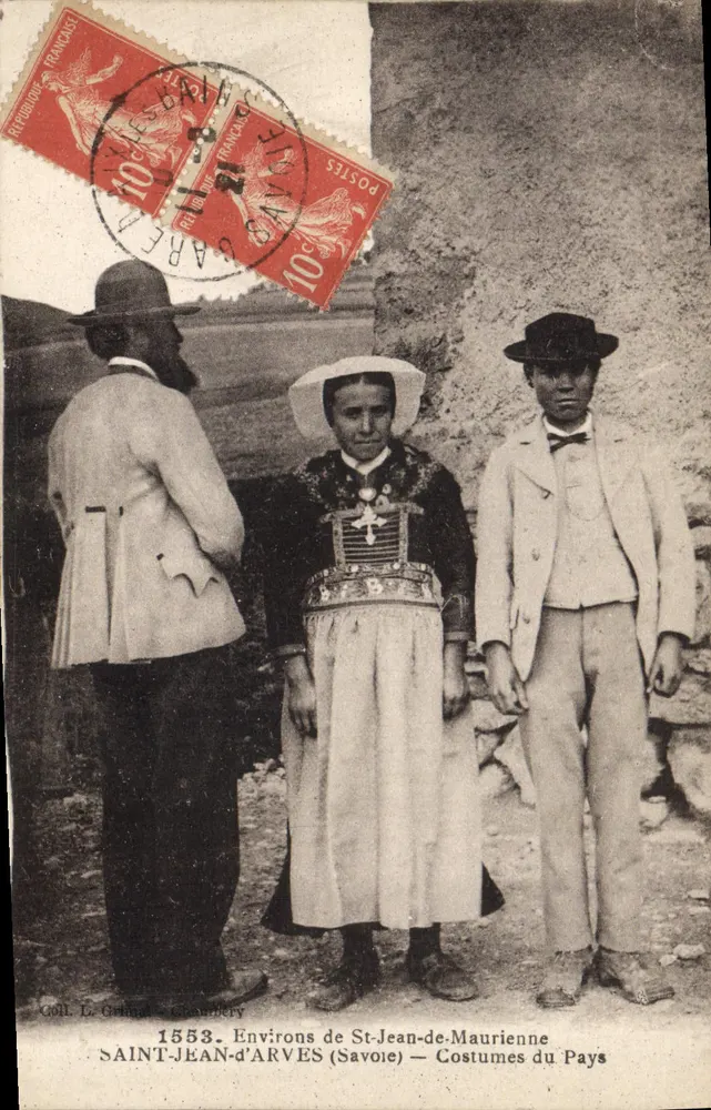 Saint-Jean-d'Arves (Savoie) — Trachten der Region — Goll L. Grimal - Chambery - Vorderseite