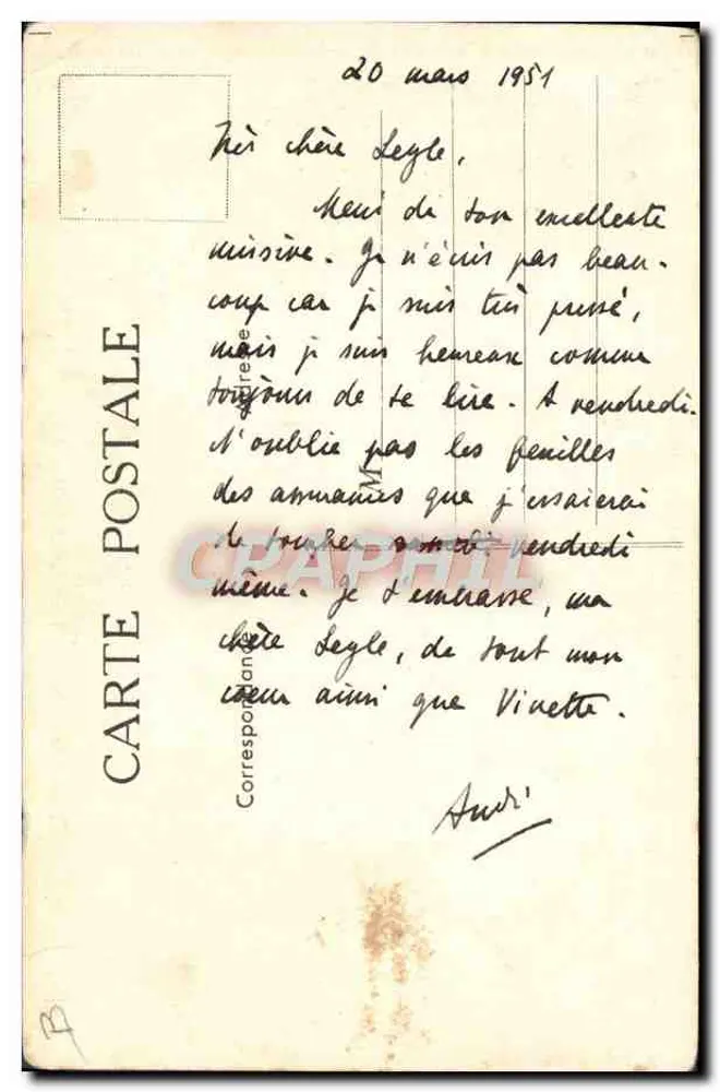 Departement Seine-Inférieure — Scott Emulsion — Werbekarte - Rückseite