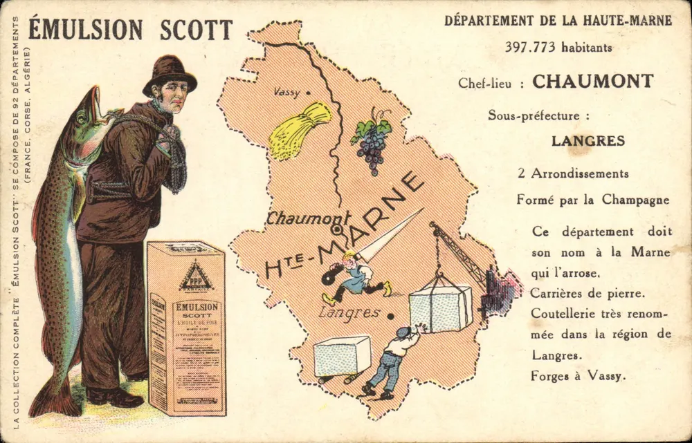 Haute-Marne — Département de la Haute-Marne — Éditeur : Émulsion Scott - Vorderseite