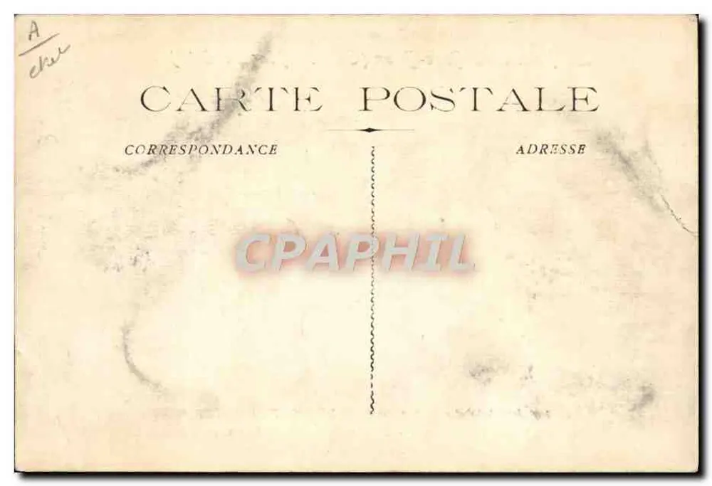 La Poterie du Golfe-Juan — monumentale Eingangstür mit Palmen — Verlag CLEMENT MASSIER O - Rückseite