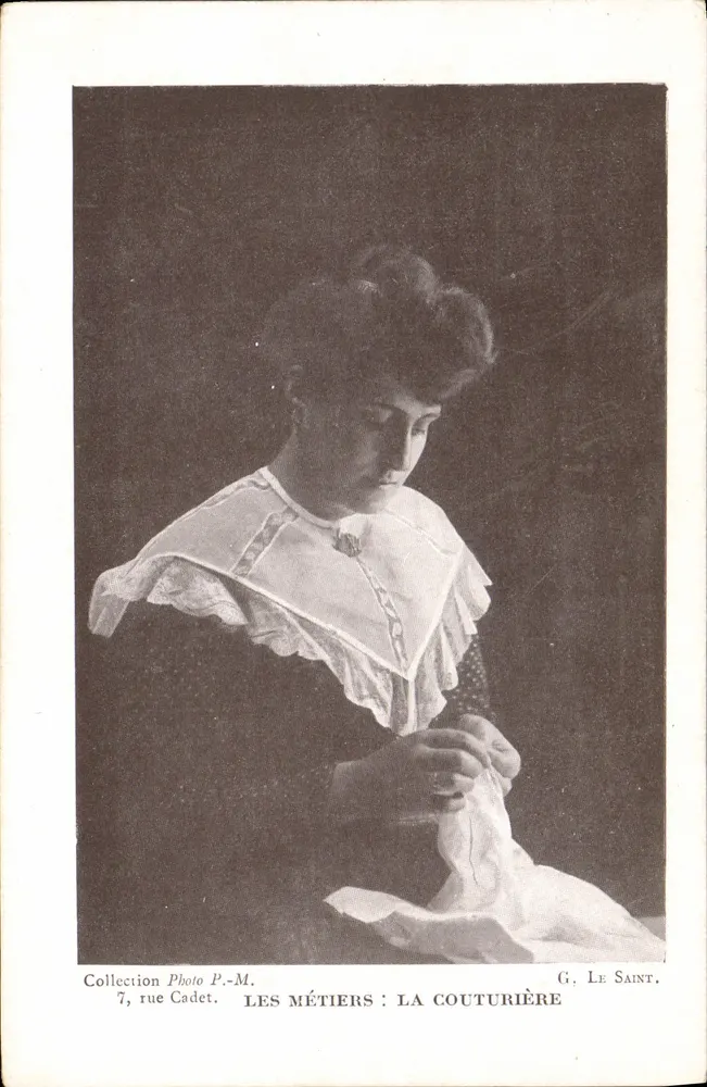 Die Schneiderin — Die Berufe — G. Le Saint, 7 rue Cadet - Vorderseite