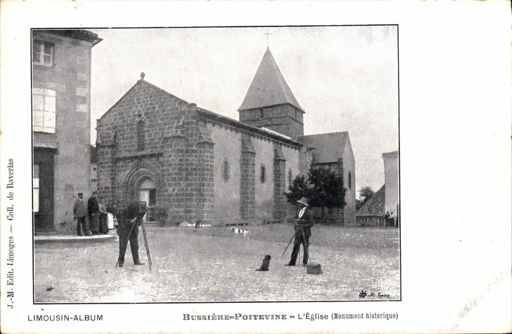 Bussière-Poitevine — Die Kirche (Historisches Denkmal) — J.-M. Edit. Limoges, Coll. de Raverlas - Vorderseite