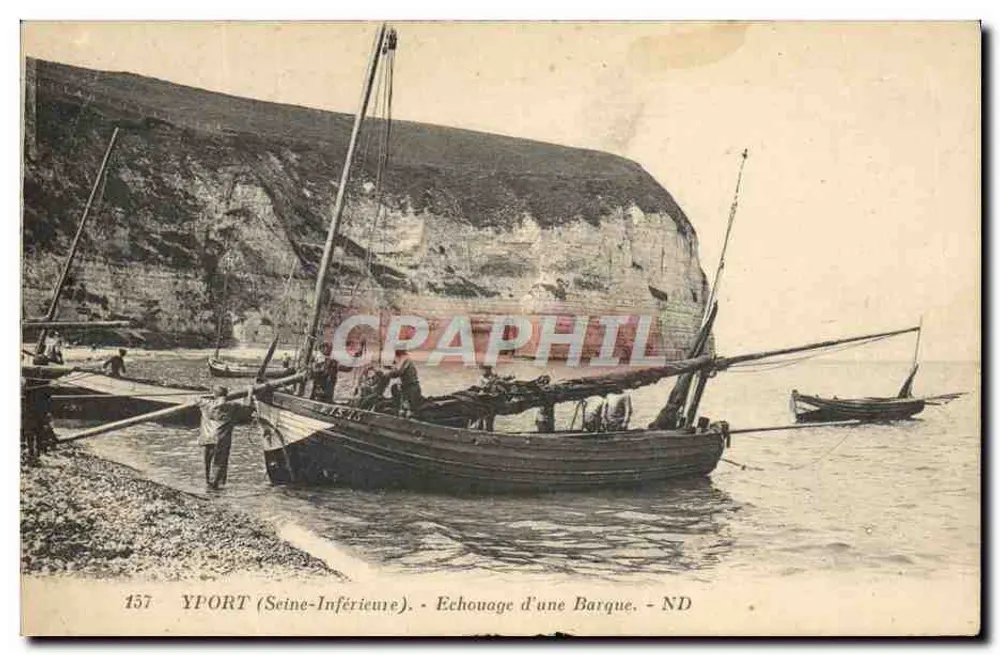 Yport (Seine-Inférieure) — Echouing van een boot — Uitgever: Levy et Neurden Reins - Voorkant