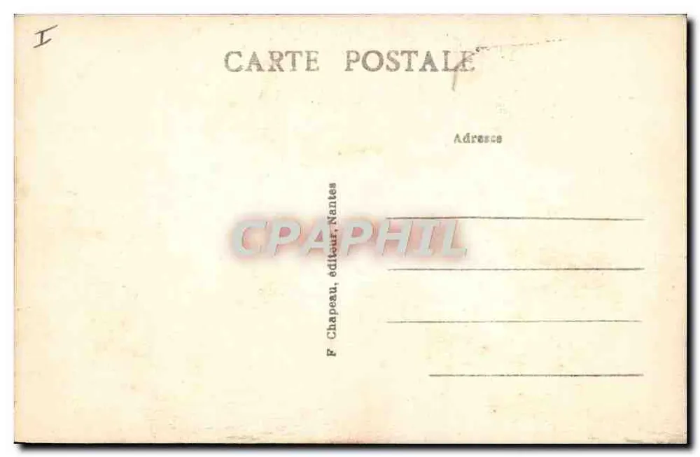 Le Croisic (Loire-Inf.) — Der Hafen — Eingang zu den Chambres — F. Chapeau, Verlag Nantes - Rückseite