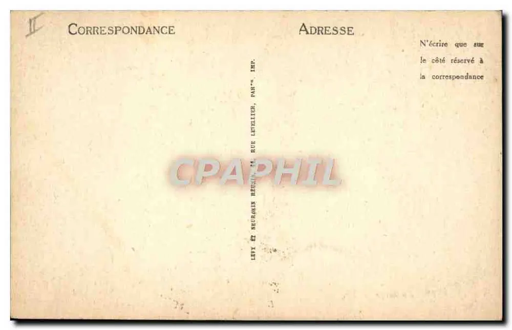 À distância — LL — Imp. Levy & Neuramin, Paris - Verso