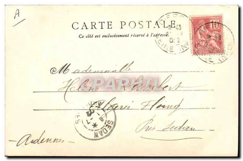 Dieppe — O Navio-Piloto — Ed. M. n°64 - Verso