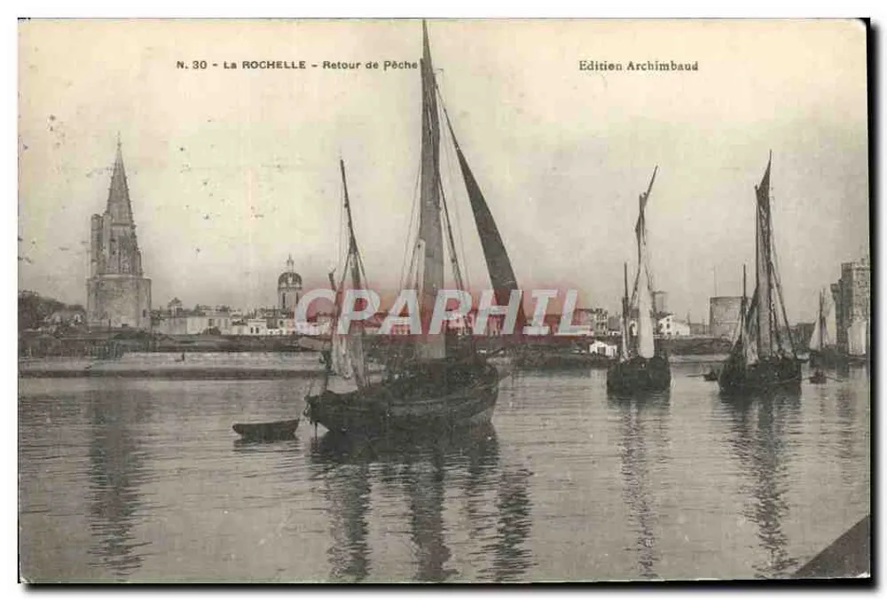La ROCHELLE — Retour de Pêche — Édition Archimbaud, N° 30 - Frente