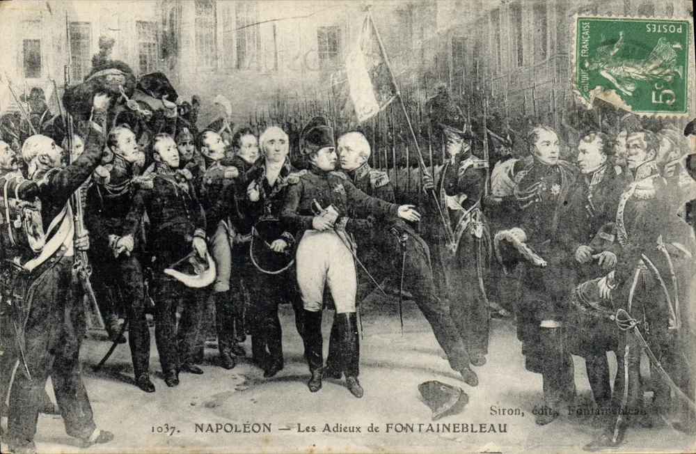 Napoleon — Abschied von Fontainebleau — Siron, Verlag Fontainebleau - Vorderseite