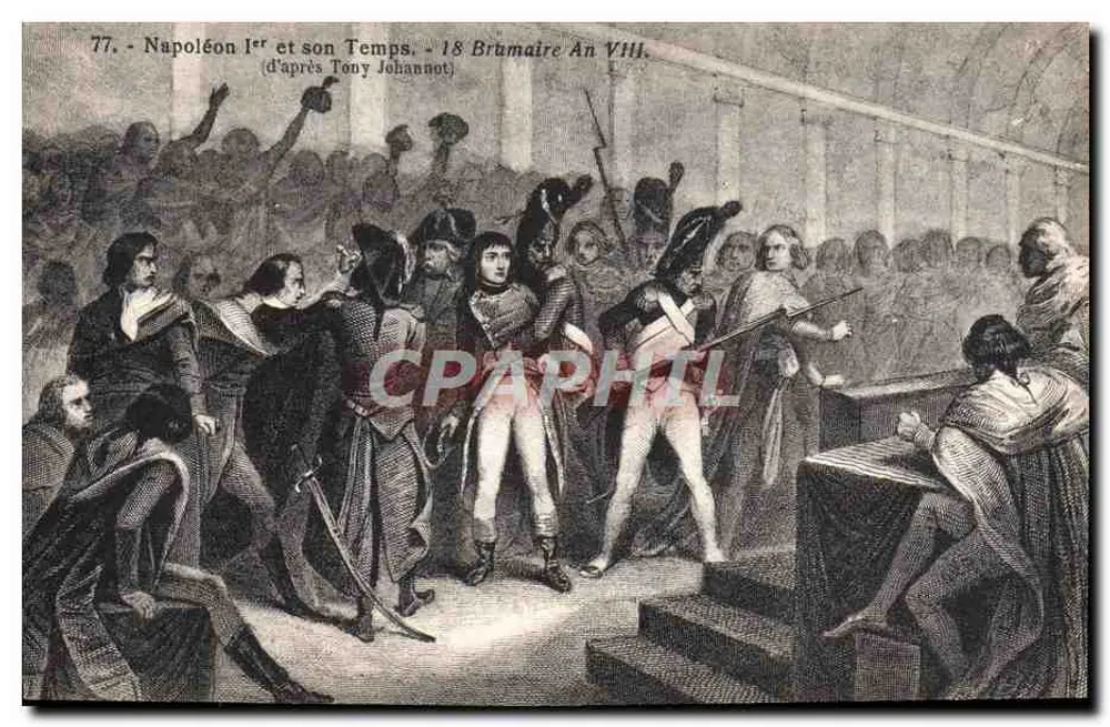 Napoleon I. und seine Zeit — 18. Brumaire An VIII — nach Tony Johannot - Vorderseite
