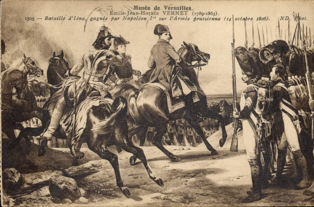 Batalha de Élénas — 14 de outubro de 1806 — Museu de Versailles — Émile-Jean-Horace VERNET (1789-1863) - Frente