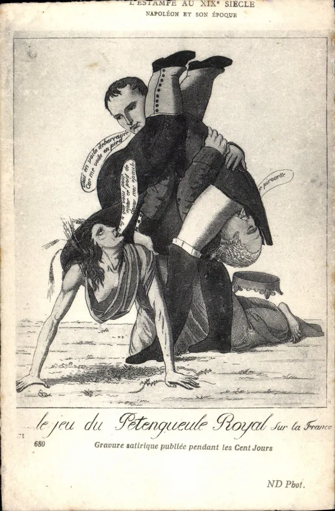 Napoleon und seine Zeit — Satirische Stich über Frankreich während der Hundert Tage — ND Phot., n° 680 - Vorderseite