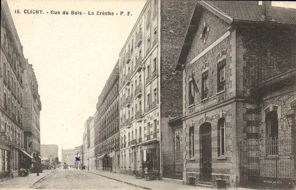 Clichy - Rue du Bois - Die Crèche - P.F. - Vorderseite