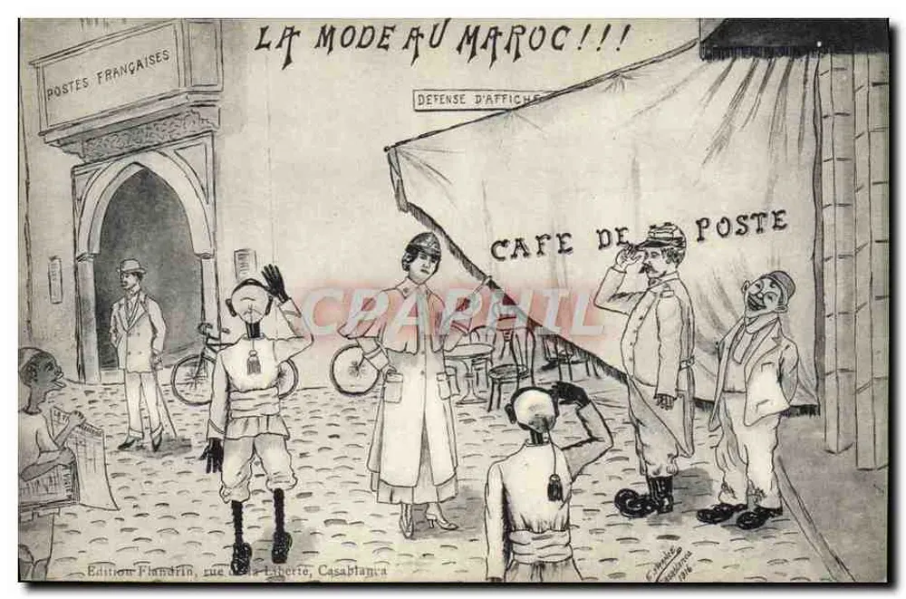 Mode im Marokko!!! — Keine Plakate erlaubt — Edition Flandrin, rue de la Liberté, Casablanca - Vorderseite