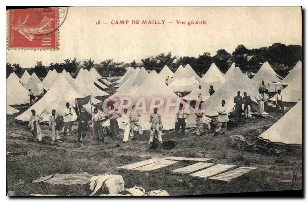 Camp de Mailly — Vista geral — Editor Graphphil, n°18 - Frente