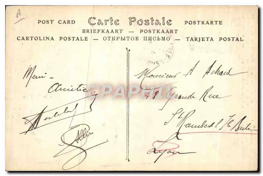 Feldartillerie — Manöver des Kanons Ripault — L. Joniaux, Verlag — Le Mans - Rückseite