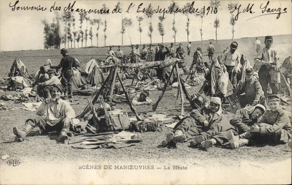 Cenas de manobras — A Sesta — E.P.D. — J.M. Gange - Frente