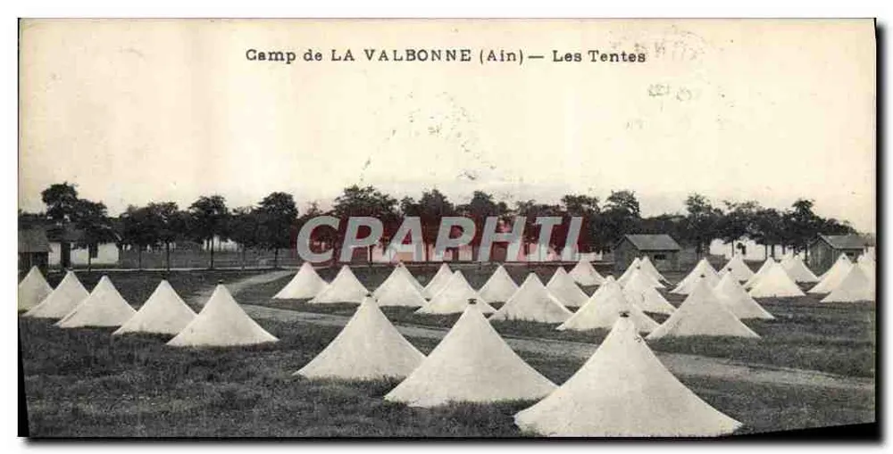 Camp de LA VALBONNE (Ain) — Les Tentes - Vorderseite