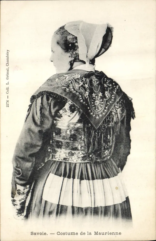 Savoie — Traje da Maurienne — L. Grimal, Chambéry, n°2274 - Frente