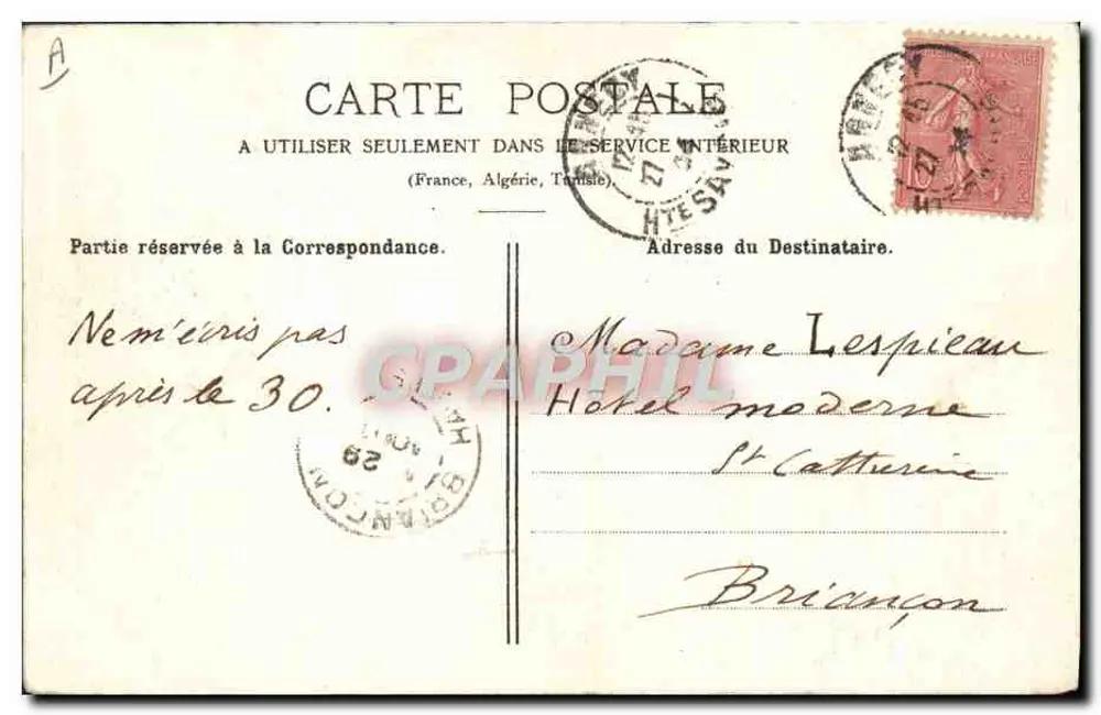 Kleidung der Savoie — Saint-Colomban-des-Villards — Pittier, Fotografie-Verlag, Annecy, Nr. 777 - Rückseite